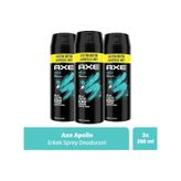 Axe Erkek Apollo Sprey Deodorant 3 x 200 ML
