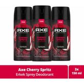 Axe Premium Collection Erkek Sprey Deodorant Cherry Spritz 150 ml X3