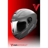 Axxis Draken S Solıd V.2 A12 Matt Tıtanıum Kask - 2XL - Mat Titanyum