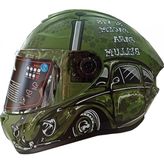 Axxis Kapalı Kask Draken Iron Peace Solıd Mat Yeşil Xlarge - Diğer