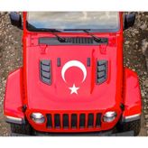 Ay Yıldız Bayrak Sticker yapıştırma