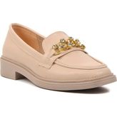 Ayakmod Bej Kadın Loafer Ayakkabı