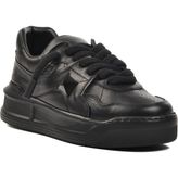 Ayakmod Siyah Cilt Erkek Sneaker