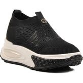 Ayakmod Siyah Tekstil Taşlı Kadın Sneaker