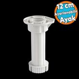 Ayarlanabilir 1 Adet 12 Cm Plastik Ayak Dolap Mobilya Tezgah Yükseltici Yükseltme Ayağı Ayakları