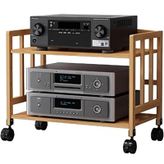 Ayarlanabilir Yükseklik HiFi Standı - TV, DVD Oynatıcılar ve Set Üstü Kutular için 2-5 Seviyeli Multimedya Rafı, Domi Eğlence Sistemleri için Stereo Mobilya ve Vinil Plak Depolama