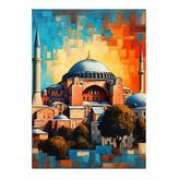 Ayasofya'Nın İhtişamı Hediyelik Ahşap Tablo