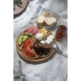 Ayd Ahşap Rüzğar Gülü 7 Parça Kahvaltılık Tabak