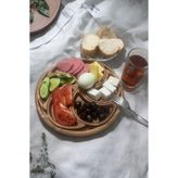Aydahşap Rüzğar gülü 7 parça kahvaltılık tabak