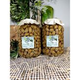 Aydın Yöresi Kalamata Cinsi Iri Boy Sofralık Tatlandırılmış Kırma Yeşil Zeytin (3+3 Kg) - 10 kg