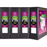Aydogan's Durable Şeffaf Dosya, 4'lü Paket, Siyah - 0 - --