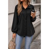 Ayessa Kadın Siyah Oversize Gömlek