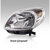 Ayfar 202311 Renault Kango 13- Manuel Krom Çerçeveli Sol Far