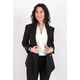 Ayhan 90599 Kadın Blazer Ceket - Siyah
