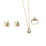Aykat SET-290 Kadın Gümüş Takı Seti