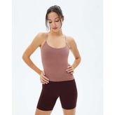 Ayma Active Kadın Gül Kurusu Pembe Sütyenli Yoga Atlet - GOTS Organik Pamuk, İç Sütyenli, Ayarlanabilir Askılı, Yüzücü Sırtlı, Çıkarılabilir Pedli Spor Atlet - XS