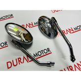 AYNA MOTOR NİKEL 10MM CHOPPER KARTAL DESENLİ
