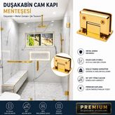 Ayrıntıshop Cam Kabin Kapı Menteşe (Gold Sarı)