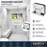 Ayrıntıshop Cam Kabin Kapı Menteşe (Krom Parlak)