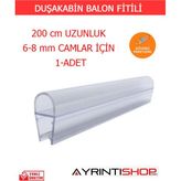 Ayrıntıshop Duşakabin Cam Kapı Balon Fitilleri 8 mm - 200cm