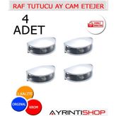 AYRINTISHOP Raf Tutucu Oval Etejer 4 adet