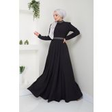 Ayşe Melek 2611 Siyah Abiye Kadın Elbise