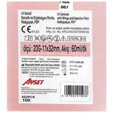 Ayset Branül İntraket Anjioket I.V. Kanül Pembe 20G 100'lü