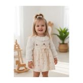 aysskids CLARA Uzun Kollu Etekli Özel Gün Bayramlık Kız Bebek Elbise