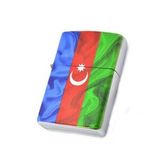 Azerbaycan Bayrak Baskılı Benzinli Çakmak