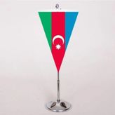 Azerbaycan Masa Bayrağı Üçgen