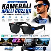 Azurtech Yapay Zeka Destekli Kameralı Akıllı Gözlük 8mp Kamera Chatgpt Çeviri Ses Kayıt Özellikli - Siyah