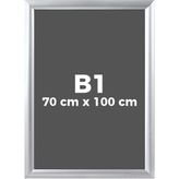 B1 70X100 cm Gönye Köşe Alüminyum Aç Kapa Çerçeve - Gri - GRİ