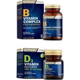 B1,b2,b3,b5,b6,biotin,b9,b12 Içeren B Vitamini 60 Tablet+d3 Vitamini 120 Tablet