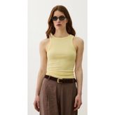 Babokah Halter Yaka Atlet - Pastel Sarı