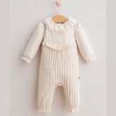 Baby Soft Flower Salopet Ekru