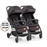 Baby2go Tulipa Cabin Otomatik Katlanan Siyah İkiz Bebek Arabası