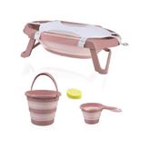 Babyjem Katlanır Banyo Seti 5'li - Pudra