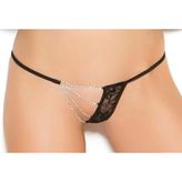 Bacio Fantezi Zincirli Dantelli String-Tanga BC1294