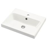 BACKSJÖN lavabo, beyaz beyaz 60x48 cm
