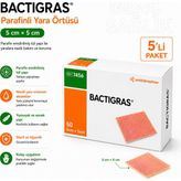 BACTIGRAS Bactıgras Yara Örtüsü 5×5cm (5 ADET)
