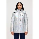 Bad Bear 24.04.15.002 Jolene Puffer Coat Kadın Ceket - Silver