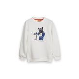 Bad Bear 24.06.12.006 Panther Crewneck Jr Sweat Beyaz Çocuk Sweatshirt