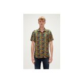 Bad Bear Bi-face Shirt Sarı Kısa Kollu Baskılı Erkek Gömlek