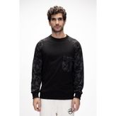 Bad Bear Deep Siyah Crewneck Erkek Baskılı Sweatshirt