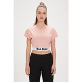 Bad Bear Della Pembe Baskılı Kadın T-shirt