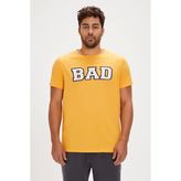 Bad Bear Felt Sarı Baskılı Erkek Tişört - 2XL