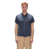 Bad Bear Frank Asfalt Erkek Basic Kısa Kollu Gömlek, XL