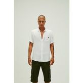 Bad Bear Frank Shirt Off-White Beyaz Kısa Kollu Erkek Gömlek