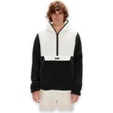 Bad Bear Leonard Half-Zip Plush Jacket Erkek Sweatshirt - Siyah