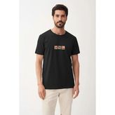 Bad Bear Rose Siyah Erkek Baskılı Tişört - M
